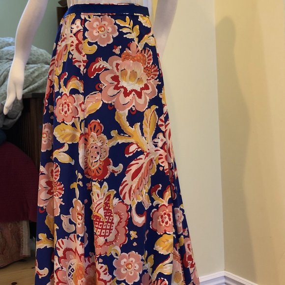 TORY BURCH NWTRARE Marcella SILK Skirt- Sz 6 - LONG-Maxi-NWT----ORIG. $425!